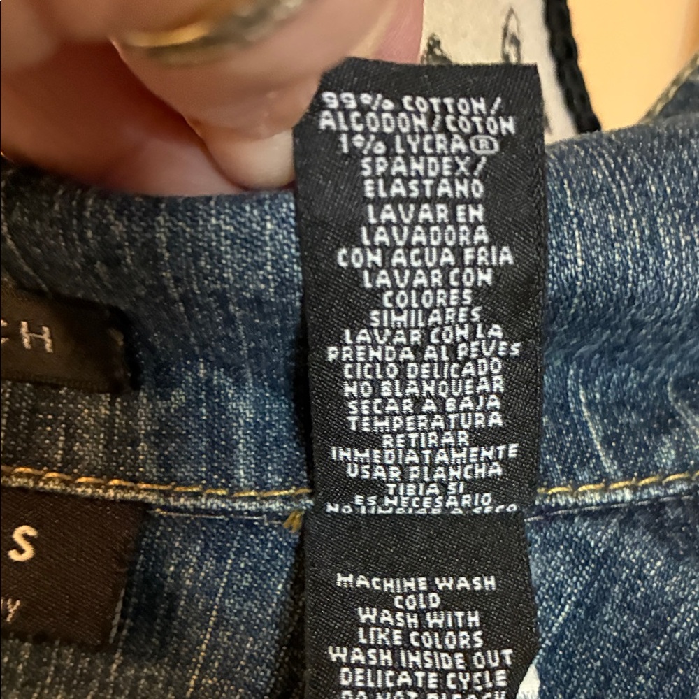 Axcess Blue Button Down Jean Jacket - Picture 13 of 14